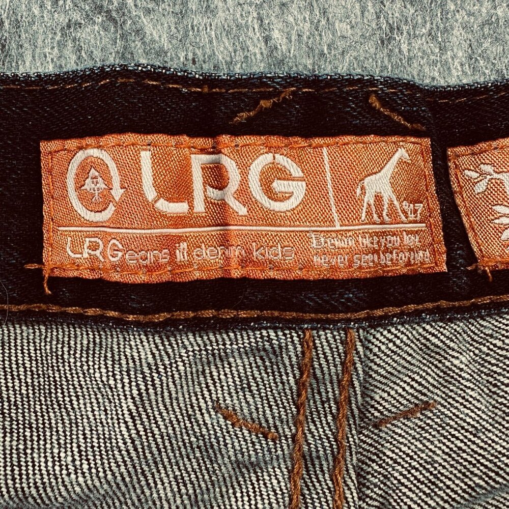 LRG Baggy Dark Wash Jeans Y2K Skate Streetwear Size 40 - Picture 2 of 11